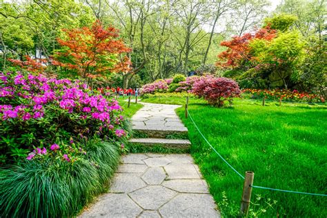 Paysage verdoyant et jardin soigneusement entretenu à Dourdan