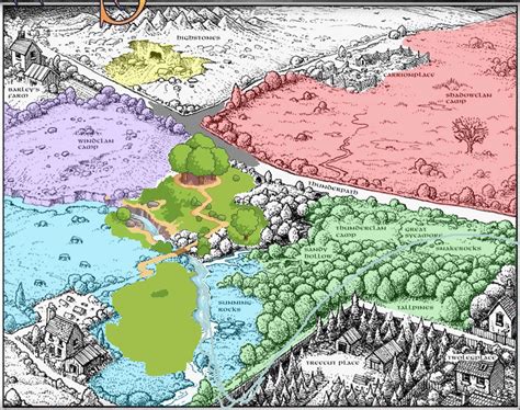 Carte du territoire des clans