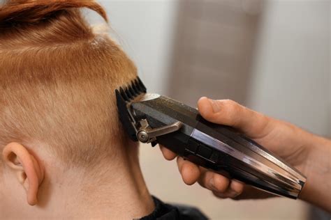 Schéma des zones de coupe de cheveux avec une tondeuse