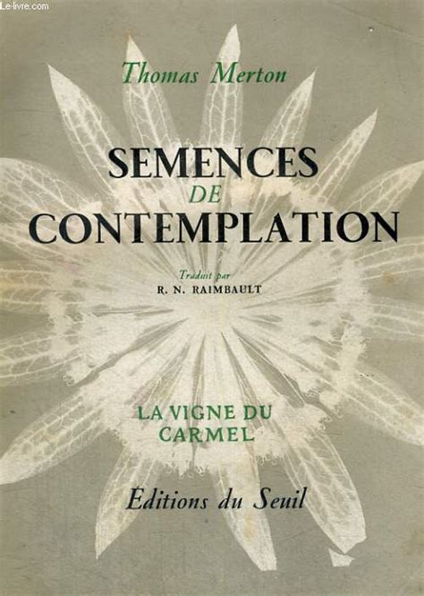 Livre Semences de Contemplation