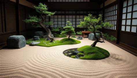 Aménagement intérieur avec bonsaï artificiel pour une ambiance zen