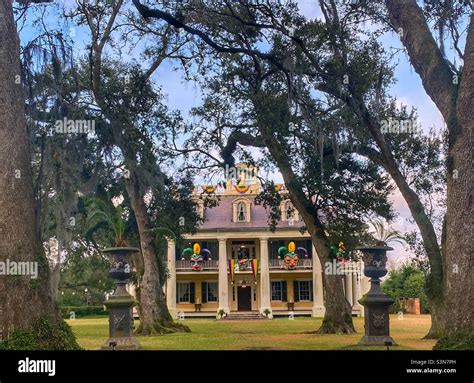 Jardins fleuris de la Houmas House Plantation