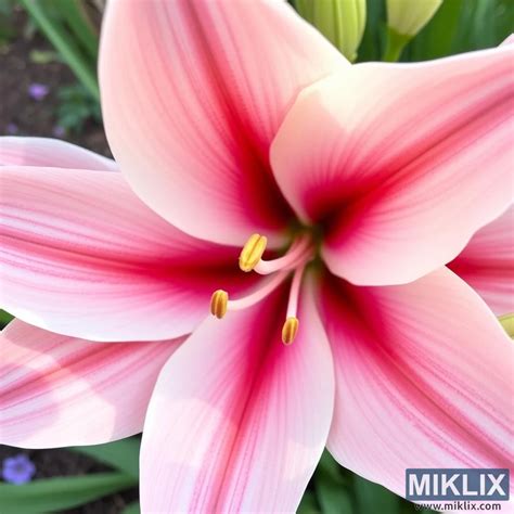 Illustration d'un jardin luxuriant avec des lys colorés en pleine floraison
