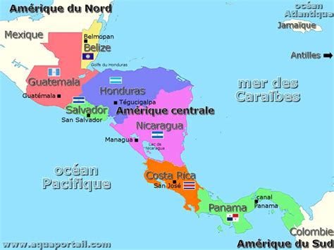 Carte des origines du dahlia (Mexique et Amérique Centrale)