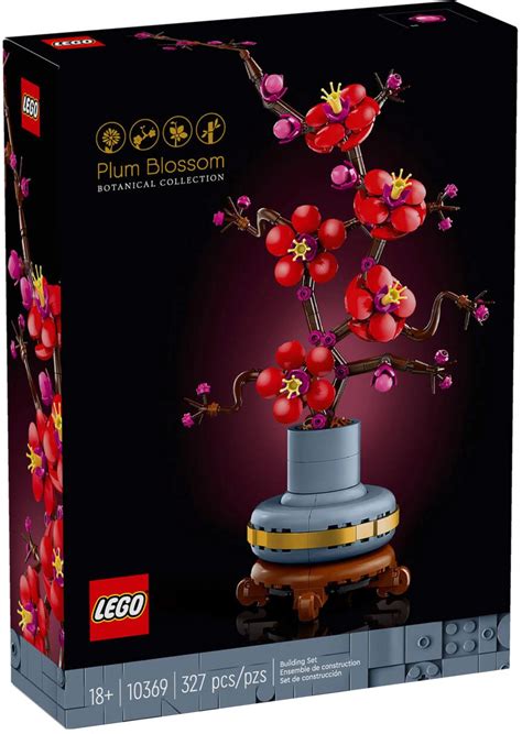 Illustration du set LEGO Les fleurs de prunier (10369)