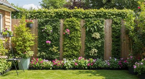 Plante grimpante en fleur sur un mur de jardin