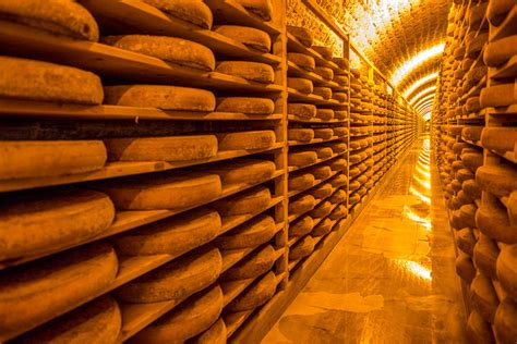 Schéma illustrant le cycle d'affinage du Comté dans les caves de montagne