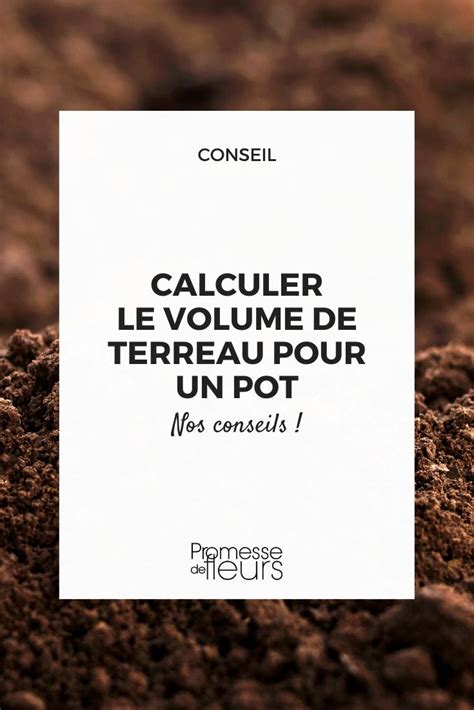 Calculateur de volume de terreau