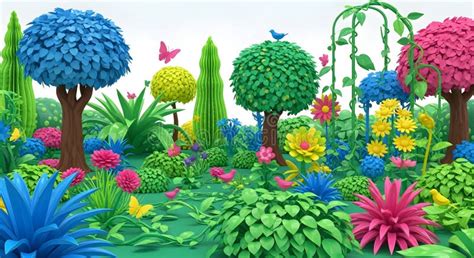 Illustration d'un jardin luxuriant avec des Alstroemères de différentes couleurs