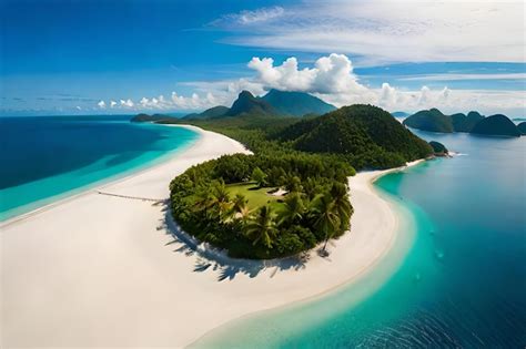 Île déserte et couple isolé