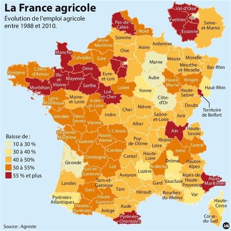 Carte des exploitations agricoles autour d'Aizenay