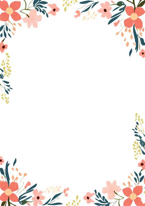 Exemple de bordure de page florale