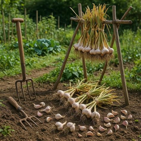 plantation ail en rangs