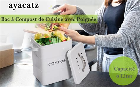 Photo montrant une cuisine avec des contenants en vrac et un petit bac à compost de cuisine