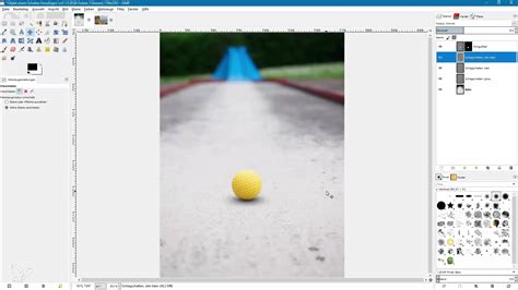 Réglages des ombres portées dans GIMP