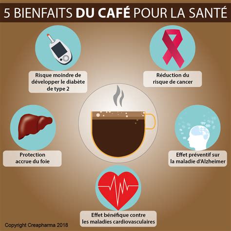 Schéma des bienfaits du marc de café sur le corps