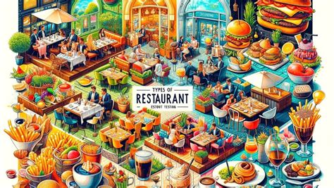 Types de restaurants variés