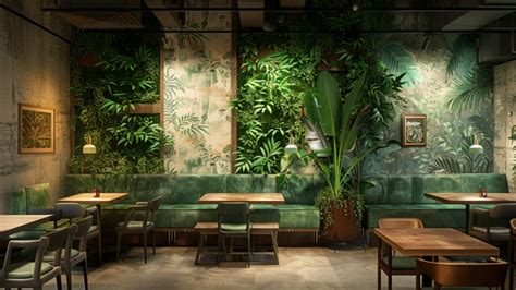 Agencement intérieur d'un restaurant
