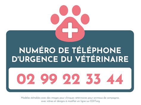 numéro d'urgence vétérinaire