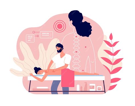 illustration d'un massage corporel relaxant