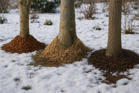 Schéma de paillage hivernal pour protéger les racines