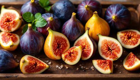 Différentes variétés de figues avec leurs couleurs et formes