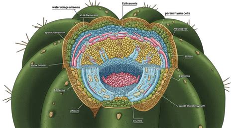 Structure interne d'un cactus