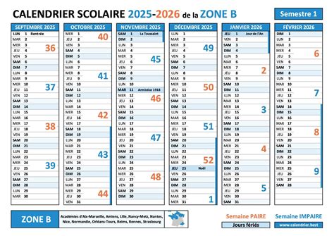Calendrier avec les jours de semaine et de week-end marqués pour les heures de tonte