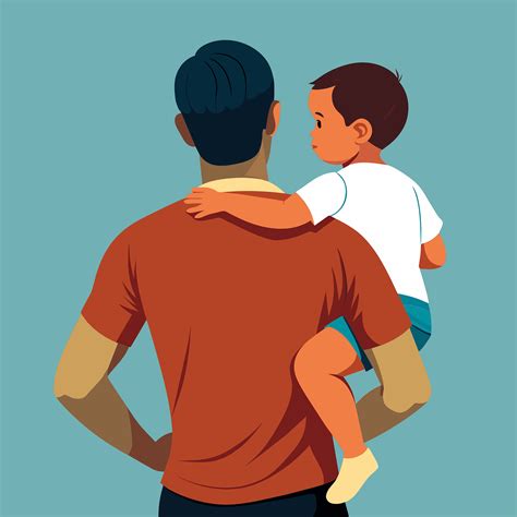 Illustration père et son fils