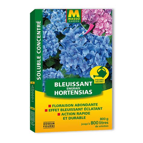 Produit bleuissant pour hortensias et son mode d'emploi