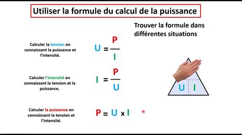 Formule de calcul de la puissance par volume