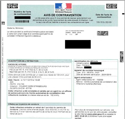 image d'une amende ou d'un procès-verbal de contravention pour bruit