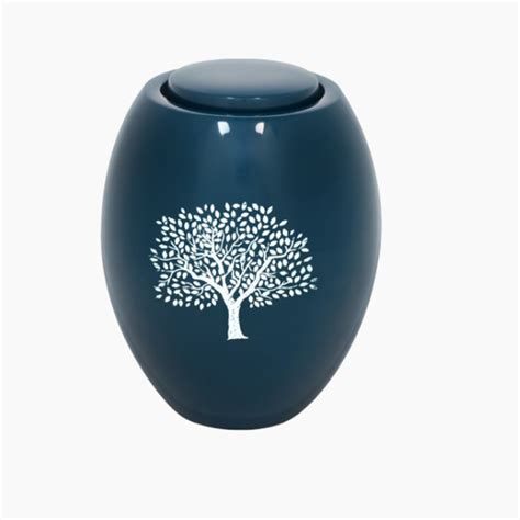 Urne funéraire décorée de lierre
