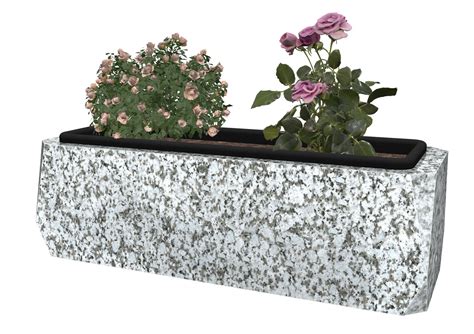 Jardinière en granit pour le cimetière