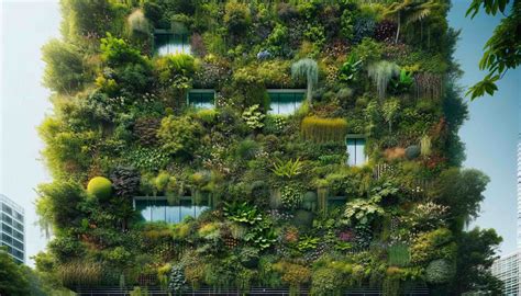 Exemple de façade végétalisée en béton pour l'intégration de la biodiversité