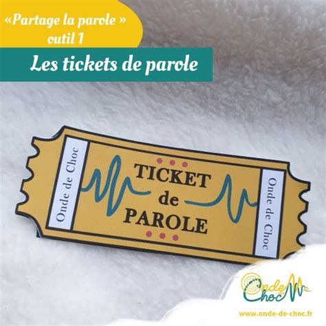 Tickets de parole illustrés