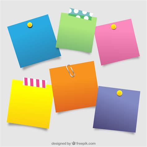 Post-it de différentes couleurs avec des idées