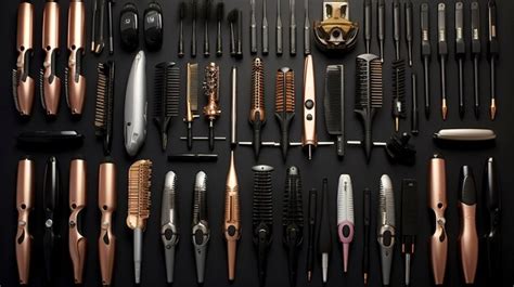 Des outils de coiffure professionnels disposés sur une table