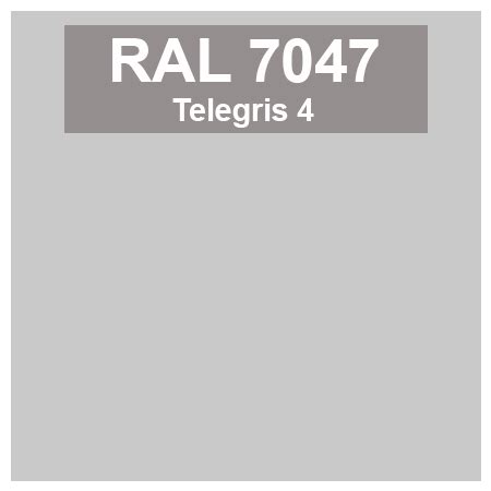 Nuancier Télégris 4 - RAL 7047