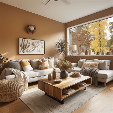 Salon avec sol gris assorti