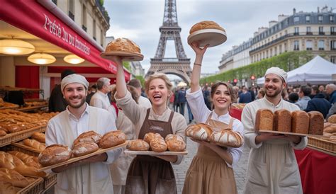 Fête du pain dans un village français