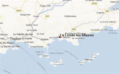 Carte de La Londe les Maures et ses environs