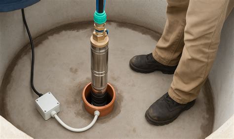 Étapes d'installation d'une pompe de puits