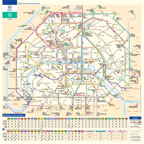 Carte des transports en commun