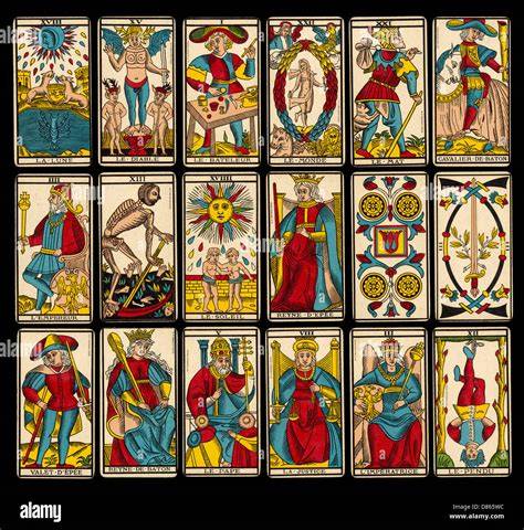 Illustration stylisée d'une carte de tarot de Marseille