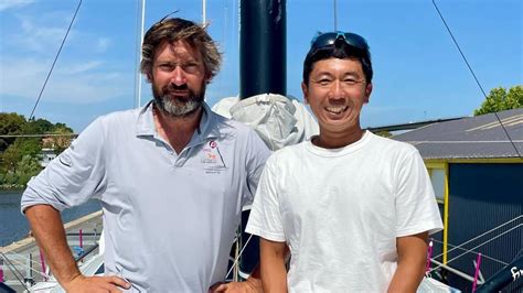 Louis Duc et Masa Suzuki sur le bateau Fives Group - Lantana Environnement