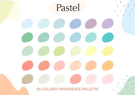 palette de couleurs pastel