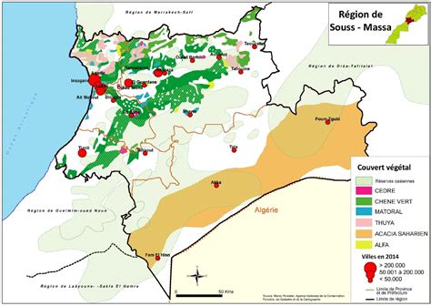 Carte de la région de Carcassonne mettant en évidence les zones agricoles