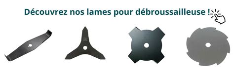 Assortiment de lames de débroussailleuse pour différentes applications