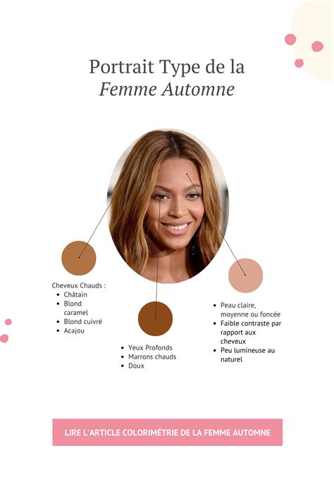Caractéristiques de la femme automne : peau, yeux, cheveux